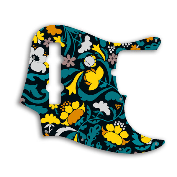 Fender Jazz Bass USA Standard 5 String Custom Pickguard Scratchplate Folk Design