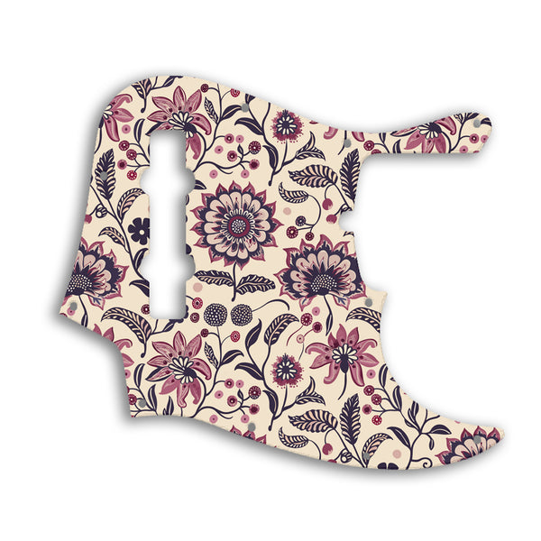 Fender Jazz Bass USA Standard 5 String Custom Pickguard Scratchplate INDIAN_FLORAL Design