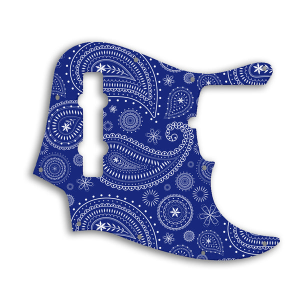 Fender Jazz Bass USA Standard 5 String Custom Pickguard Scratchplate Paisley Design