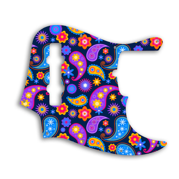 Fender Jazz Bass USA Standard 5 String Custom Pickguard Scratchplate Paisley Design