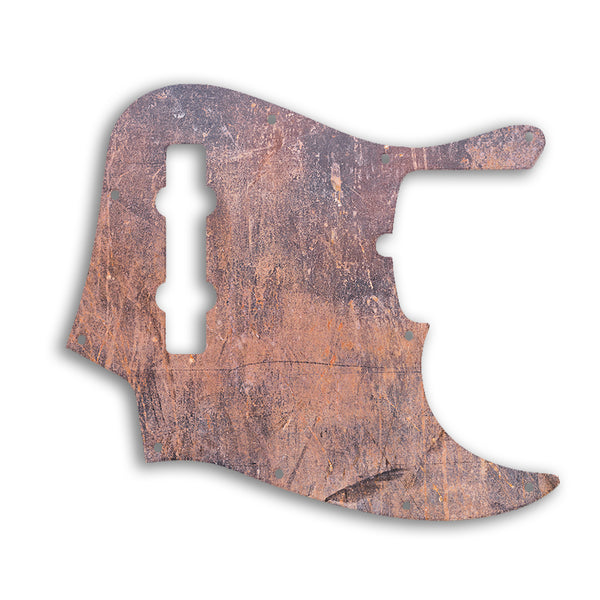 Fender Jazz Bass USA Standard 5 String Custom Pickguard Scratchplate Rust Design