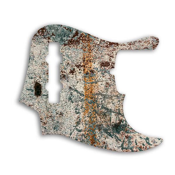 Fender Jazz Bass USA Standard 5 String Custom Pickguard Scratchplate Rust Design