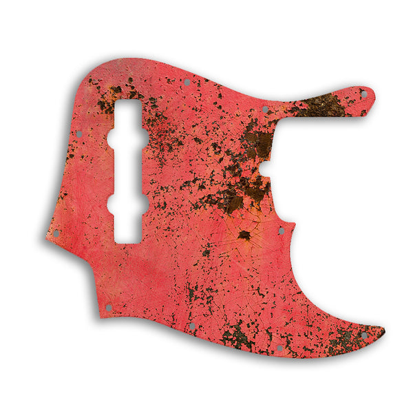 Fender Jazz Bass USA Standard 5 String Custom Pickguard Scratchplate Rust Design