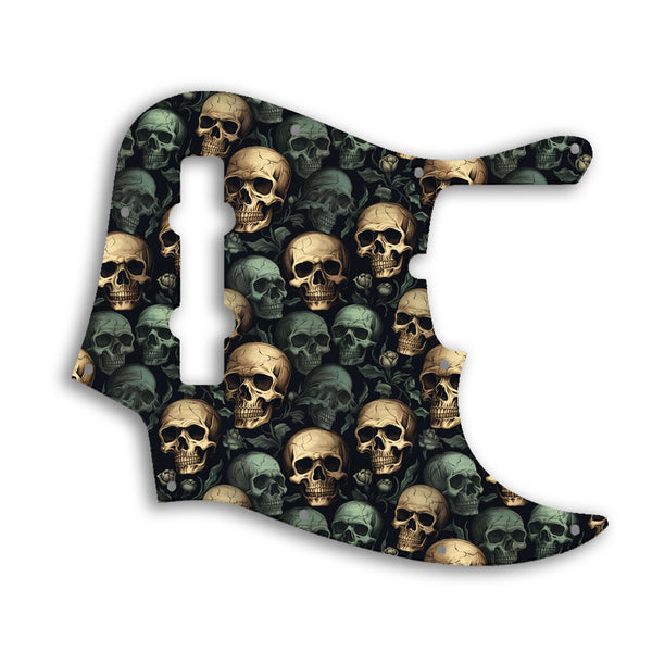 Fender Jazz Bass USA Standard 5 String Custom Pickguard Scratchplate SKULL Design