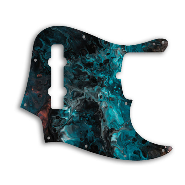 Fender Jazz Bass USA Standard 5 String Custom Pickguard Scratchplate SWIRL Design