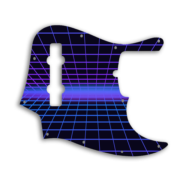 Fender Jazz Bass USA Standard 5 String Custom Pickguard Scratchplate TRON Design