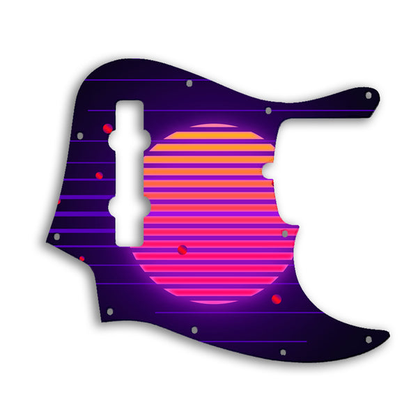 Fender Jazz Bass USA Standard 5 String Custom Pickguard Scratchplate TRON Design