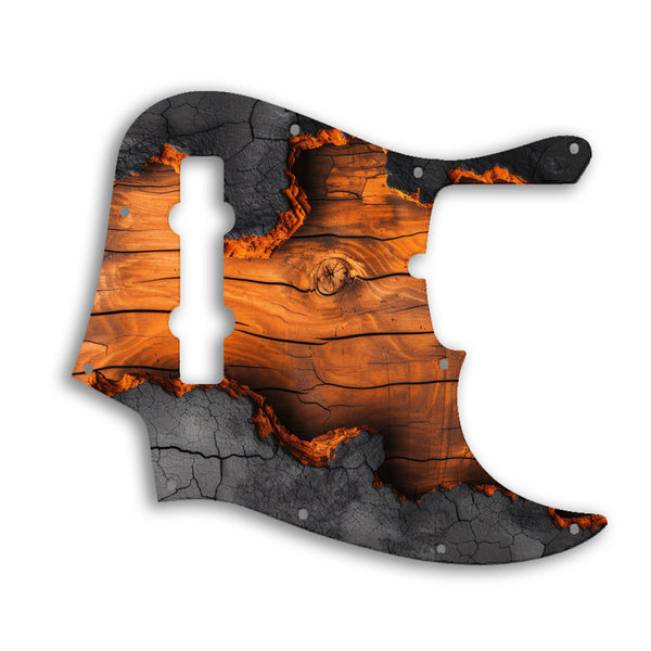 Fender Jazz Bass USA Standard 5 String Custom Pickguard Scratchplate Wood Design