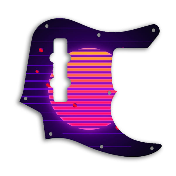 Fender Jazz Bass Longhorn 22 Fret Custom Pickguard Scratchplate TRON Design