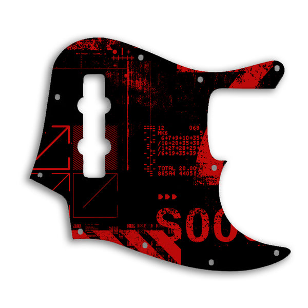 Fender Jazz Bass Mexican Custom Pickguard Scratchplate ABSTRACT Design