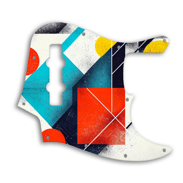 Fender Jazz Bass Mexican Custom Pickguard Scratchplate ABSTRACT Design