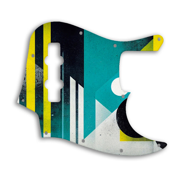 Fender Jazz Bass Mexican Custom Pickguard Scratchplate ABSTRACT Design