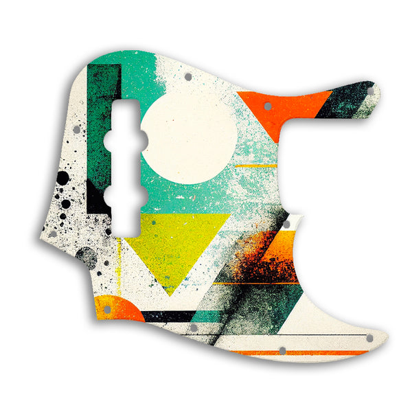 Fender Jazz Bass Mexican Custom Pickguard Scratchplate ABSTRACT Design