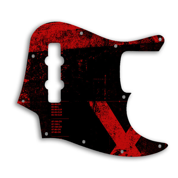 Fender Jazz Bass Mexican Custom Pickguard Scratchplate ABSTRACT Design