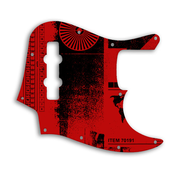 Fender Jazz Bass Mexican Custom Pickguard Scratchplate ABSTRACT Design