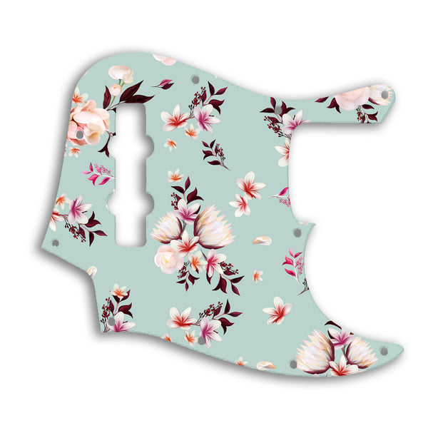 Fender Jazz Bass Mexican Custom Pickguard Scratchplate FLOWERS Design