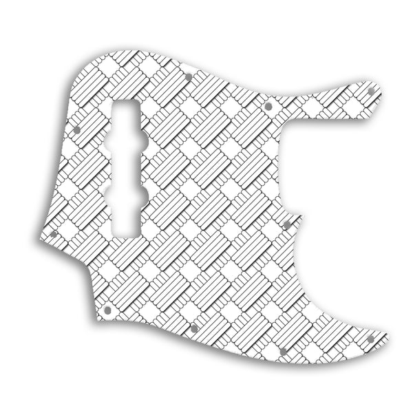 Fender Jazz Bass Mexican Custom Pickguard Scratchplate GEOMETRIC Design