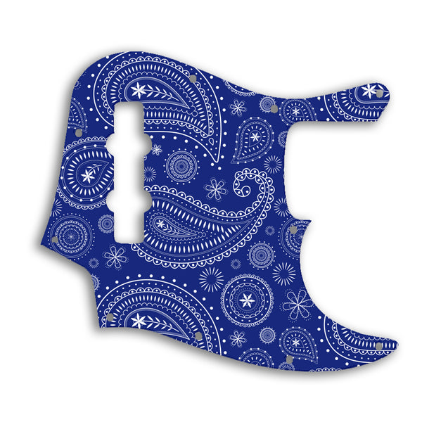 Fender Jazz Bass Mexican Custom Pickguard Scratchplate Paisley Design