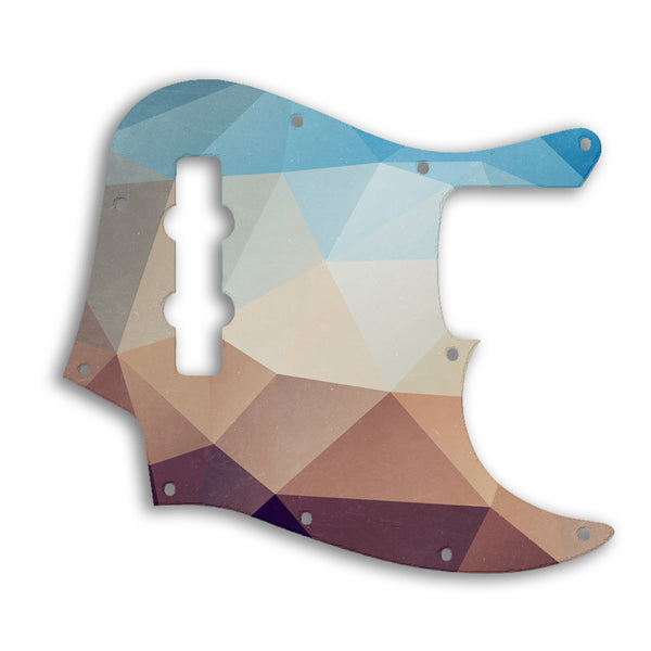 Fender Jazz Bass Mexican Custom Pickguard Scratchplate POLYGON Design