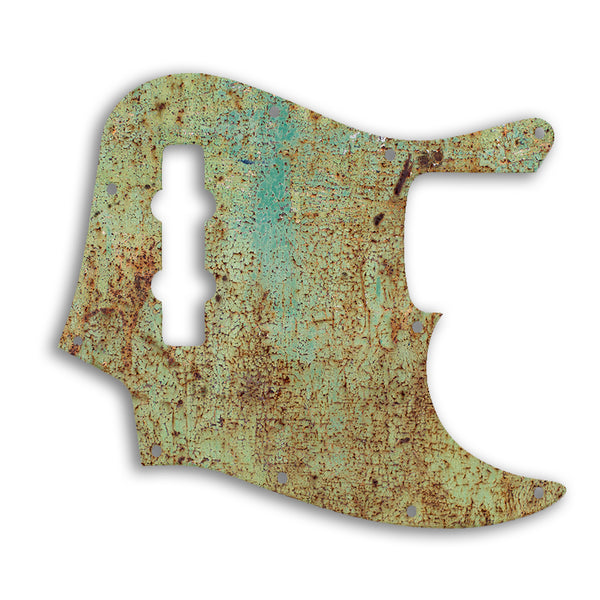 Fender Jazz Bass Mexican Custom Pickguard Scratchplate Rust Design