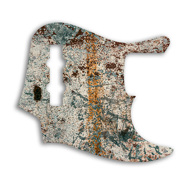 Fender Jazz Bass Mexican Custom Pickguard Scratchplate Rust Design