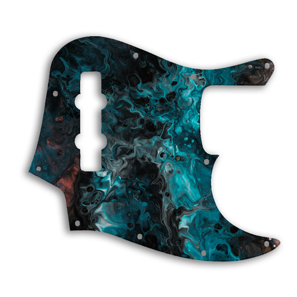 Fender Jazz Bass Mexican Custom Pickguard Scratchplate SWIRL Design