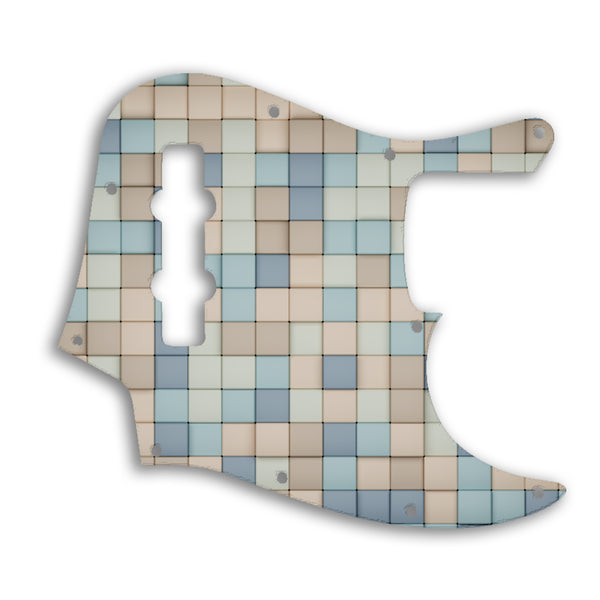 Fender Jazz Bass Mexican Custom Pickguard Scratchplate TILES Design