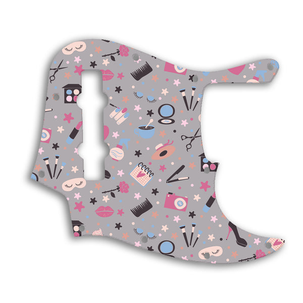 Fender Jazz Bass Mexican 5 String Custom Pickguard Scratchplate GIRLY Design