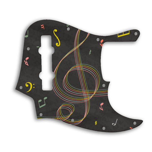 Fender Jazz Bass Mexican 5 String Custom Pickguard Scratchplate Music Design