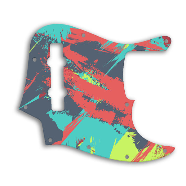 Fender Jazz Bass Mexican 5 String Custom Pickguard Scratchplate PAINT Design