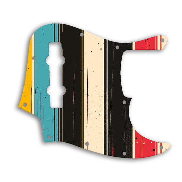 Fender Jazz Bass Mexican 5 String Custom Pickguard Scratchplate RETRO Design