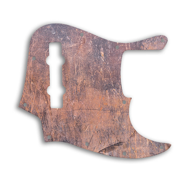 Fender Jazz Bass Mexican 5 String Custom Pickguard Scratchplate Rust Design