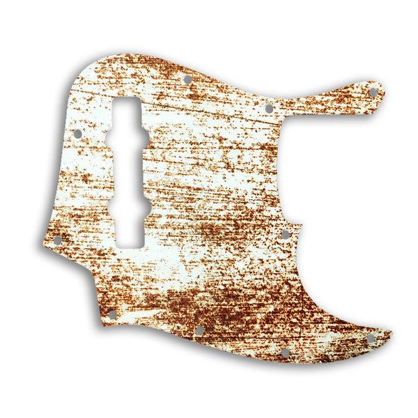 Fender Jazz Bass Mexican 5 String Custom Pickguard Scratchplate Rust Design