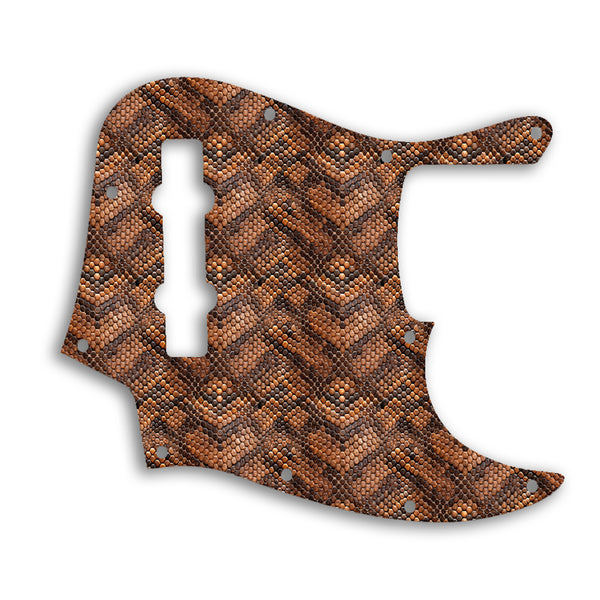 Fender Jazz Bass Mexican 5 String Custom Pickguard Scratchplate SNAKE Design