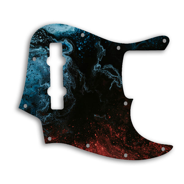 Fender Jazz Bass Mexican 5 String Custom Pickguard Scratchplate SWIRL Design