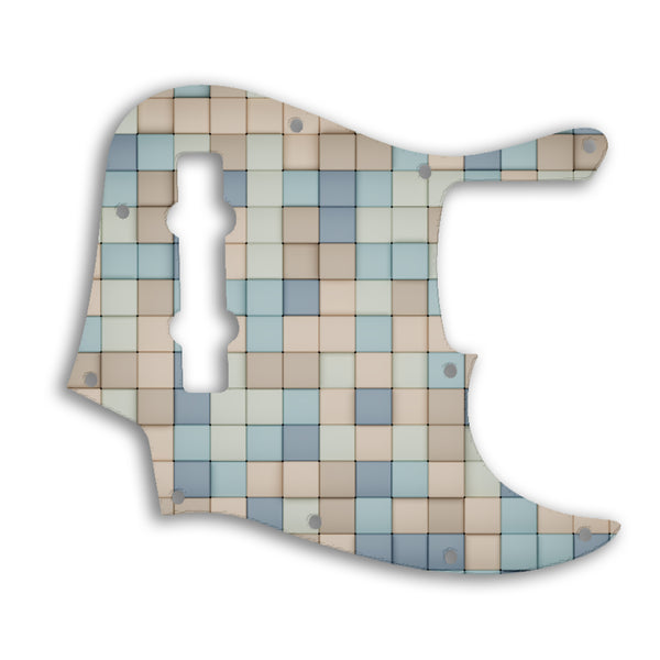 Fender Jazz Bass Mexican 5 String Custom Pickguard Scratchplate TILES Design