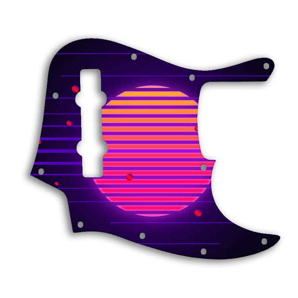 Fender Jazz Bass Mexican 5 String Custom Pickguard Scratchplate TRON Design