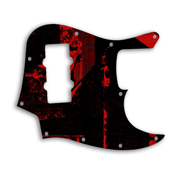 Fender Jazz Bass Modern Player 4 String Custom Pickguard Scratchplate ABSTRACT Design