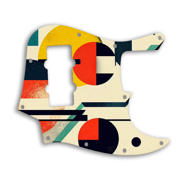 Fender Jazz Bass Modern Player 4 String Custom Pickguard Scratchplate ABSTRACT Design