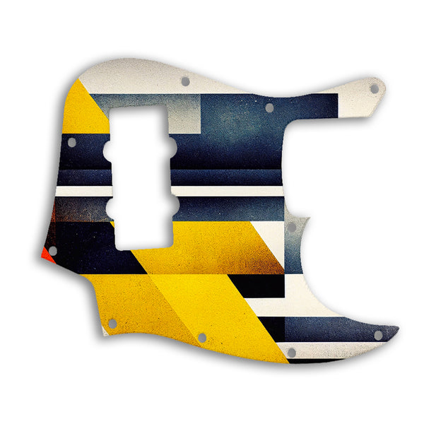 Fender Jazz Bass Modern Player 4 String Custom Pickguard Scratchplate ABSTRACT Design