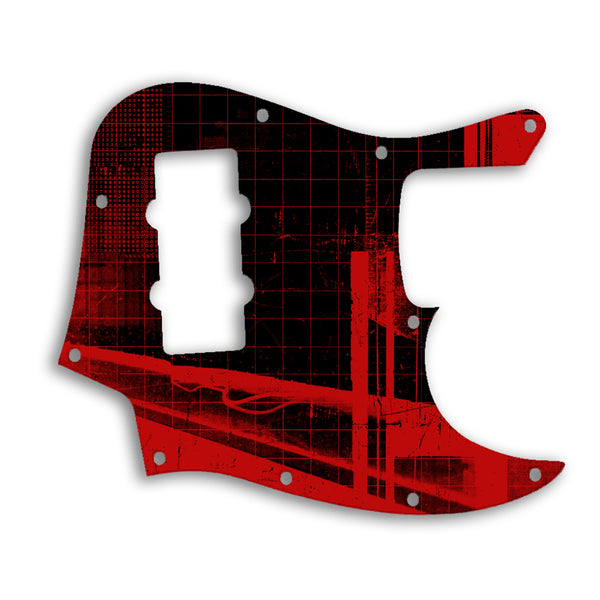 Fender Jazz Bass Modern Player 4 String Custom Pickguard Scratchplate ABSTRACT Design