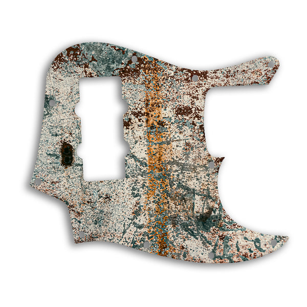 Fender Jazz Bass Modern Player 4 String Custom Pickguard Scratchplate Rust Design