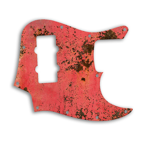 Fender Jazz Bass Modern Player 4 String Custom Pickguard Scratchplate Rust Design