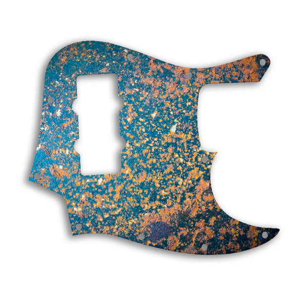 Fender Jazz Bass Modern Player 4 String Custom Pickguard Scratchplate Rust Design