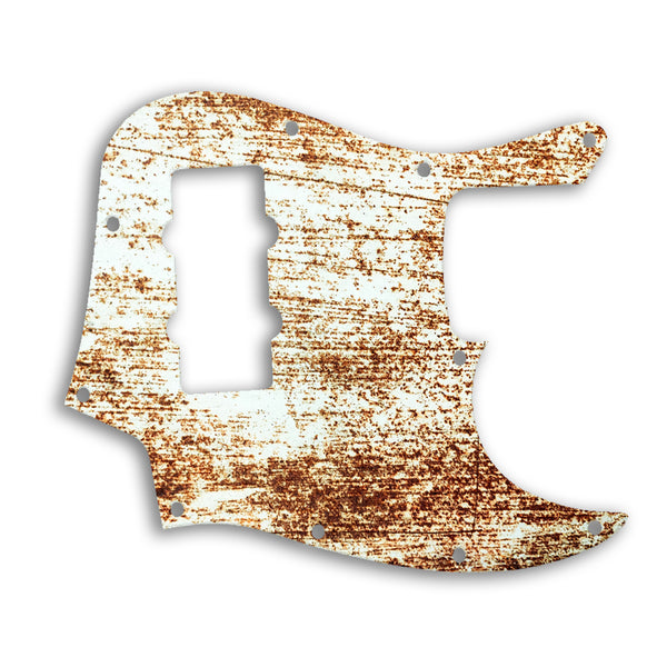 Fender Jazz Bass Modern Player 4 String Custom Pickguard Scratchplate Rust Design