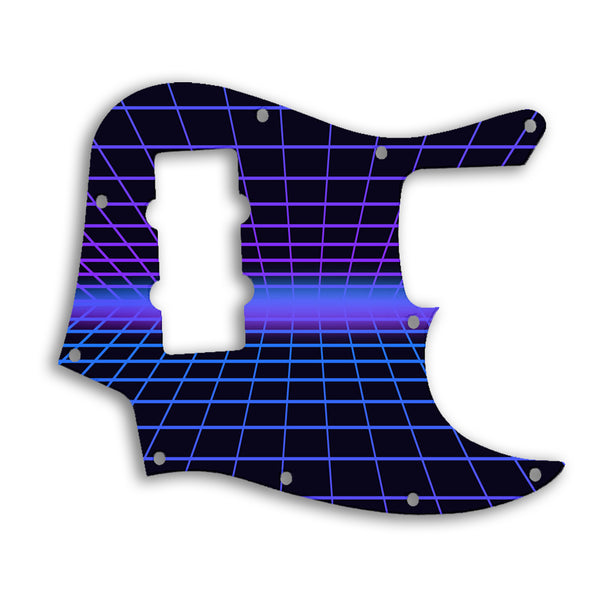 Fender Jazz Bass Modern Player 4 String Custom Pickguard Scratchplate TRON Design