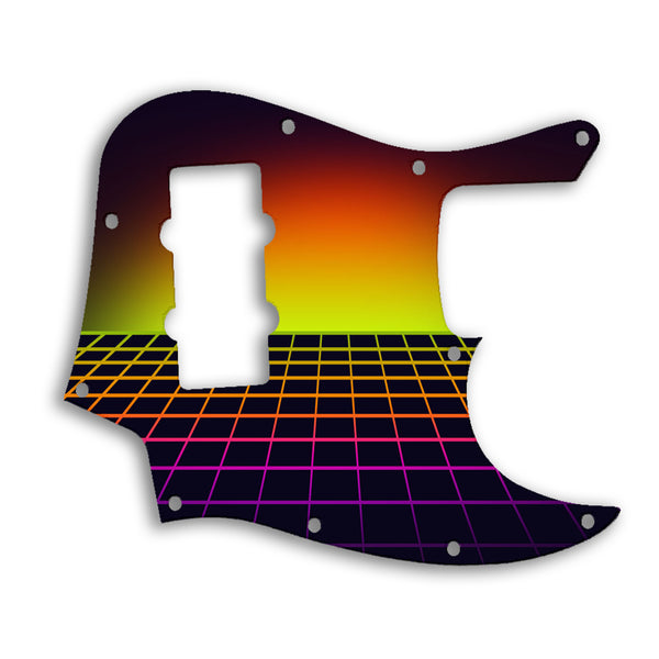 Fender Jazz Bass Modern Player 4 String Custom Pickguard Scratchplate TRON Design