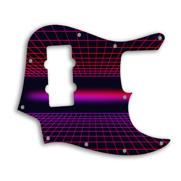 Fender Jazz Bass Modern Player 4 String Custom Pickguard Scratchplate TRON Design