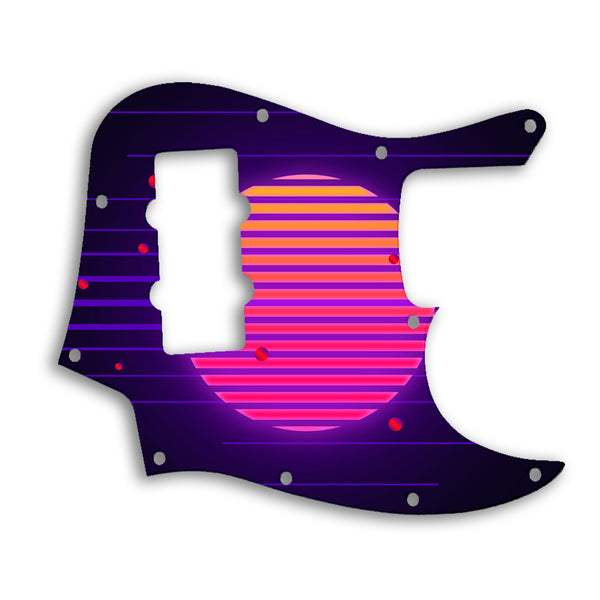 Fender Jazz Bass Modern Player 4 String Custom Pickguard Scratchplate TRON Design