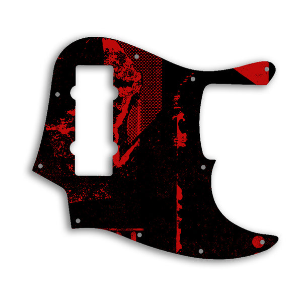 Fender Jazz Bass Modern Player 5 String Custom Pickguard Scratchplate ABSTRACT Design